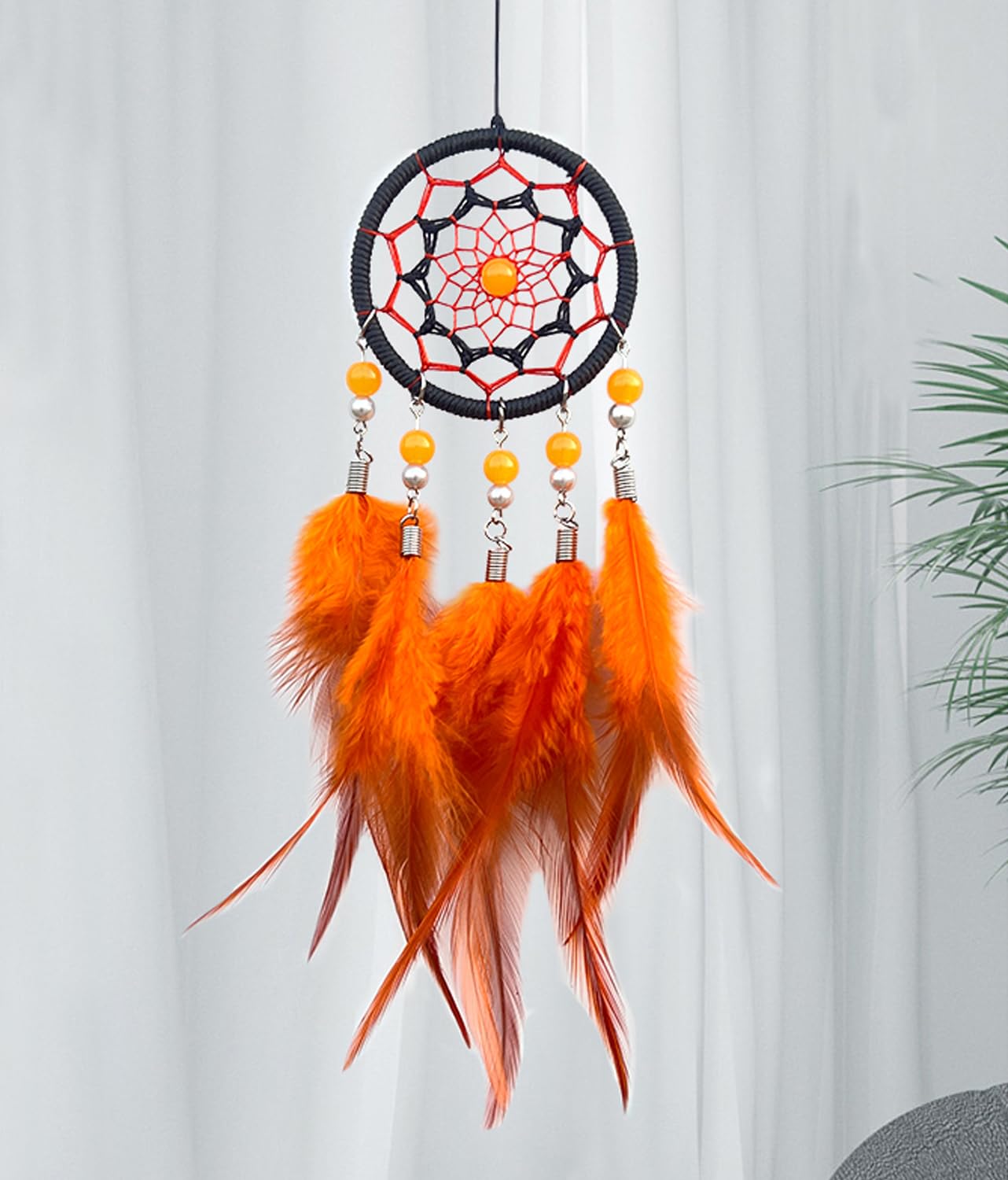 Amazon.com: Malicosmile Small Dream Catcher Orange, Car Dream